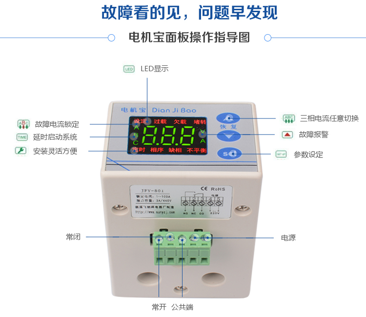通用性电机保护器操作指导图